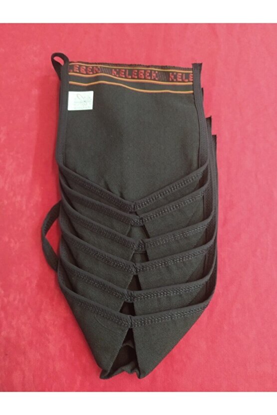 Banyo Kesesi 6 Adet Tellak Siyah