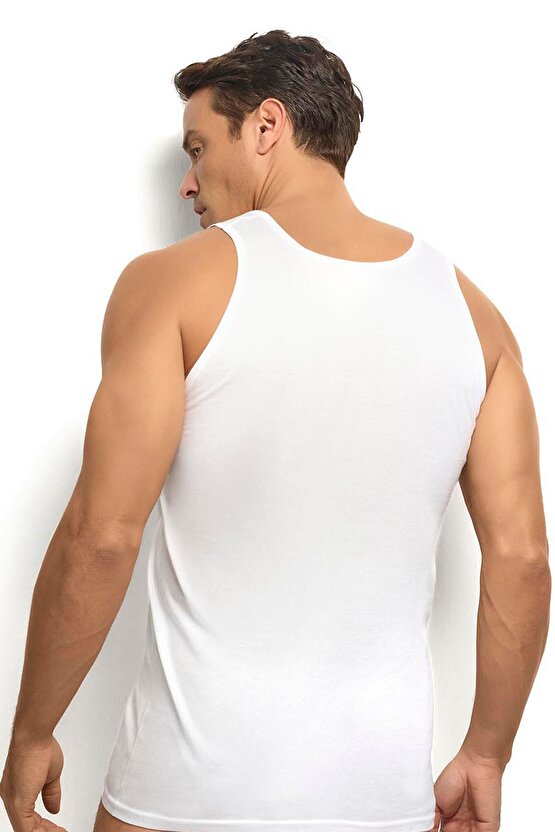 Erkek Beyaz Modal Pamuklu Atlet 158