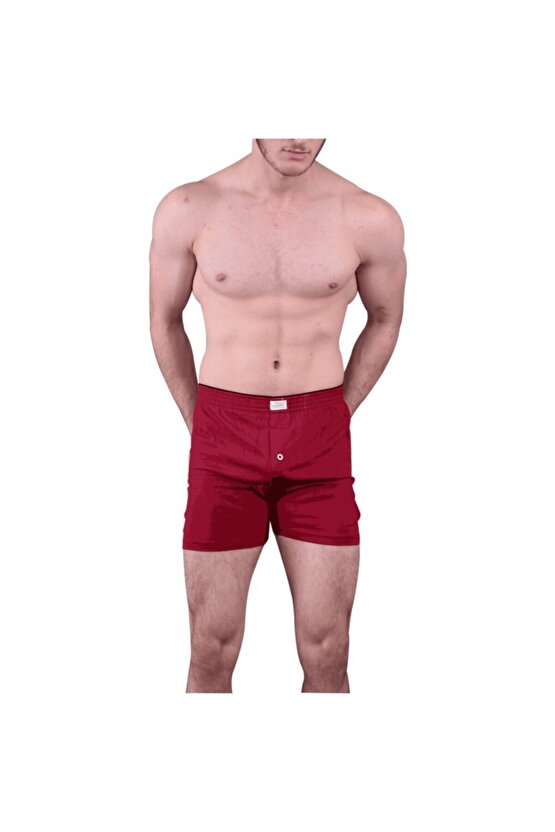 127 Erkek Lacivert Havlu Kemer Penye Boxer L Beden