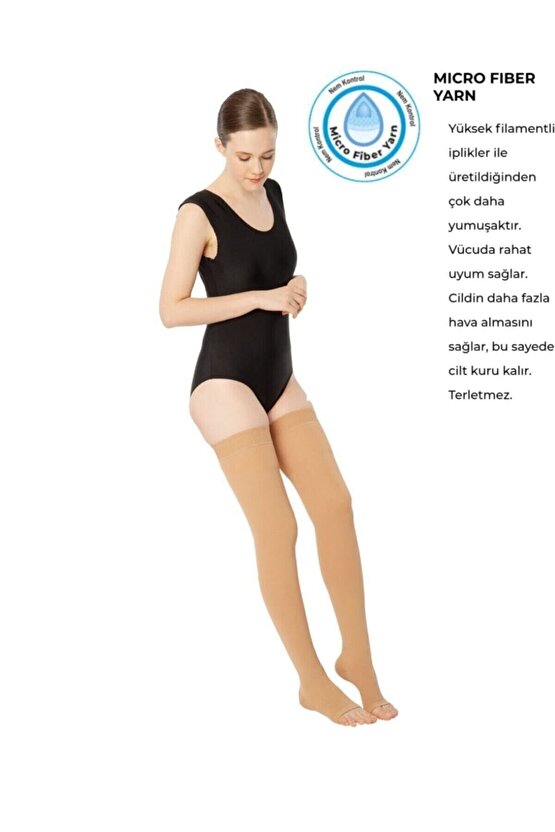 Dizüstü Çorabı Burnu Açık (orta Basınç)