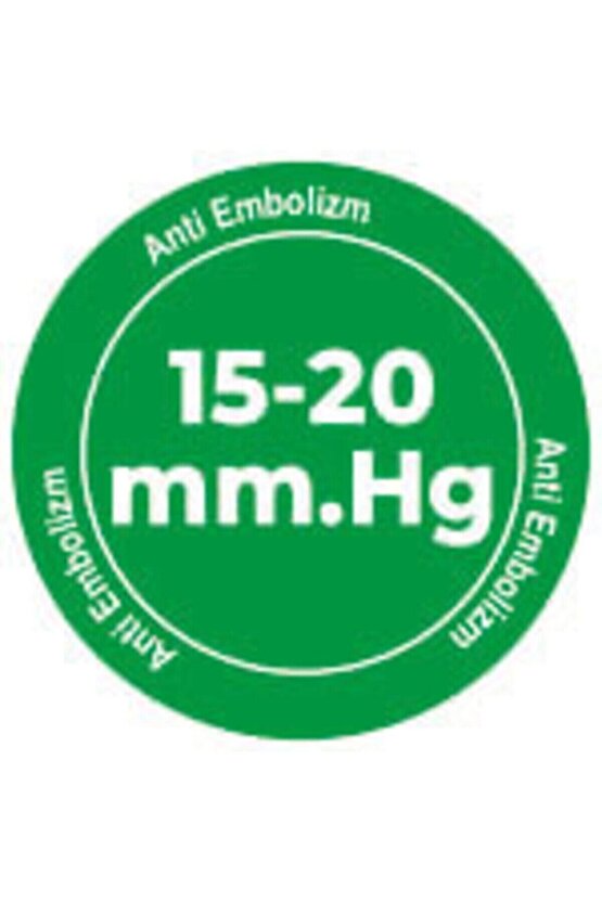 Unisex Beyaz Hafif Basınçlı Diz Üstü Anti-Embolizm Varis Çorabı