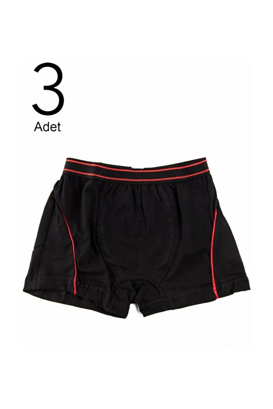 Likralı Erkek Çocuk Boxer 3lü Paket