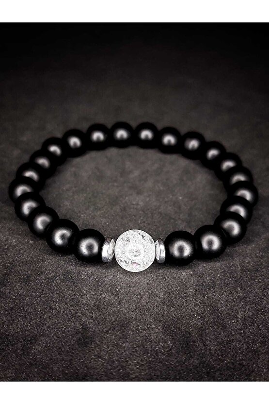 Doğaltaş Havlit & Oniks & Necef Sevgili Aşk Sevgi Bilekliği