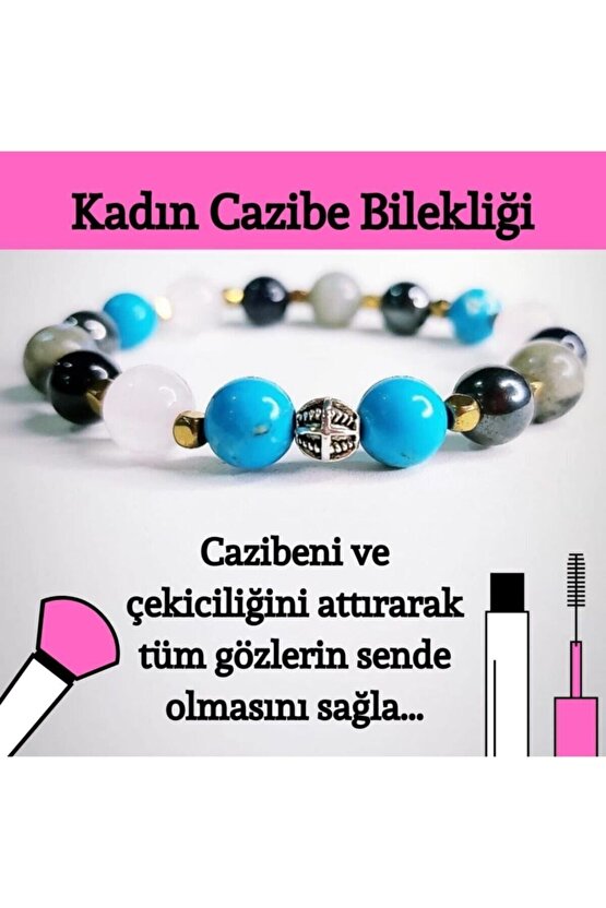 Doğaltaş Kadın Cazibe Çekicilik Tılsım Bilekliği