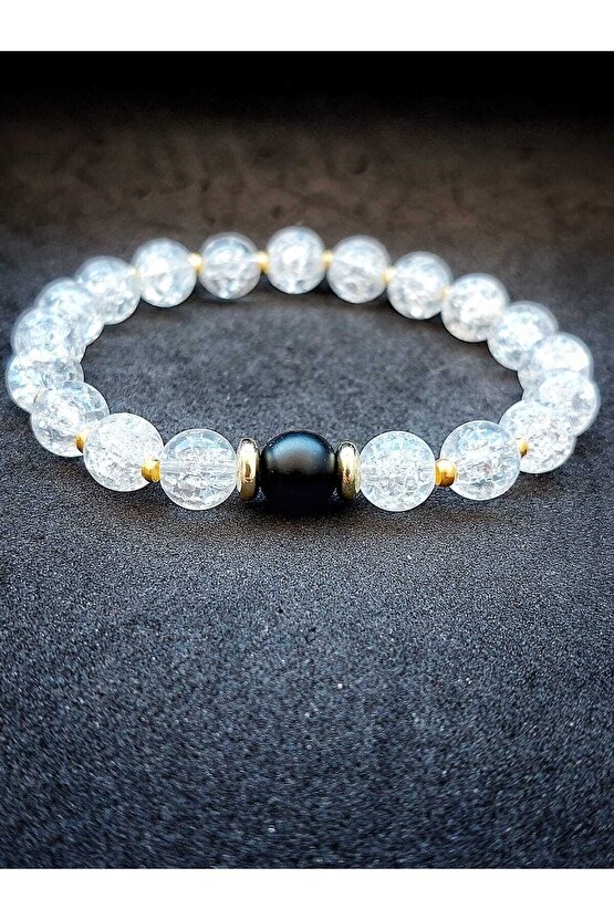 Doğaltaş Orijinal Necef & Oniks & Hematit Sevgili Bilekliği