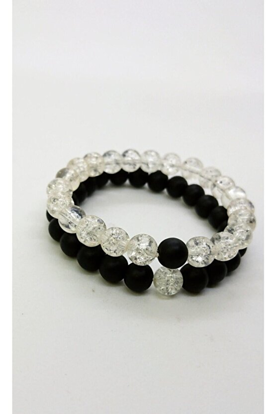 Sevgili Bilekliği Oniks & Necef Kristali Bilekliği