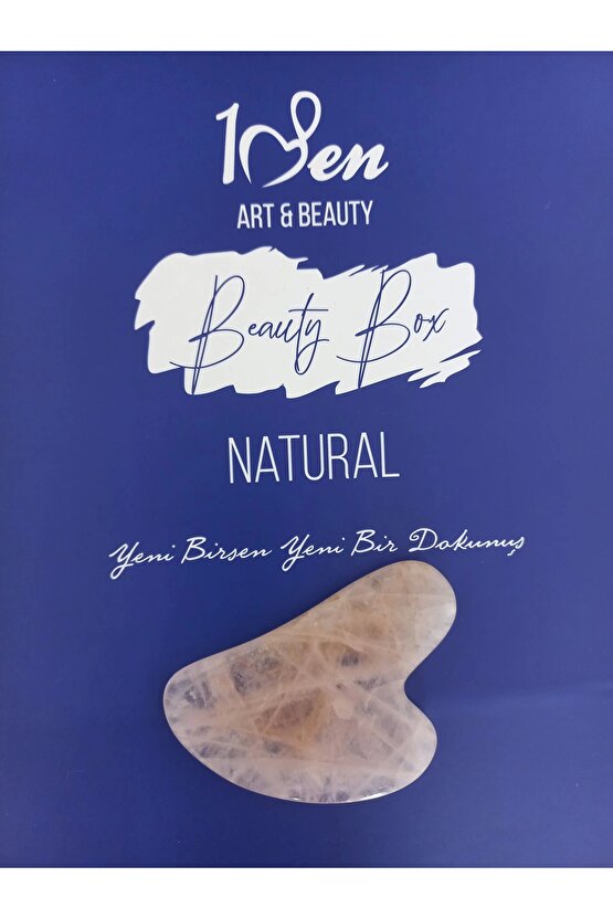 Sertifikalı Pembe Kuvars Gua Sha