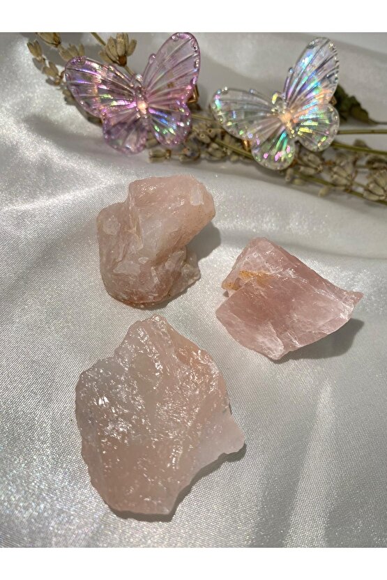 Pembe Kuvars Taşı (HAM) 1 Adet