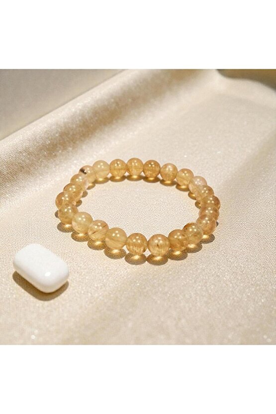 Sitrin Doğal Taş Bileklik Kutulu