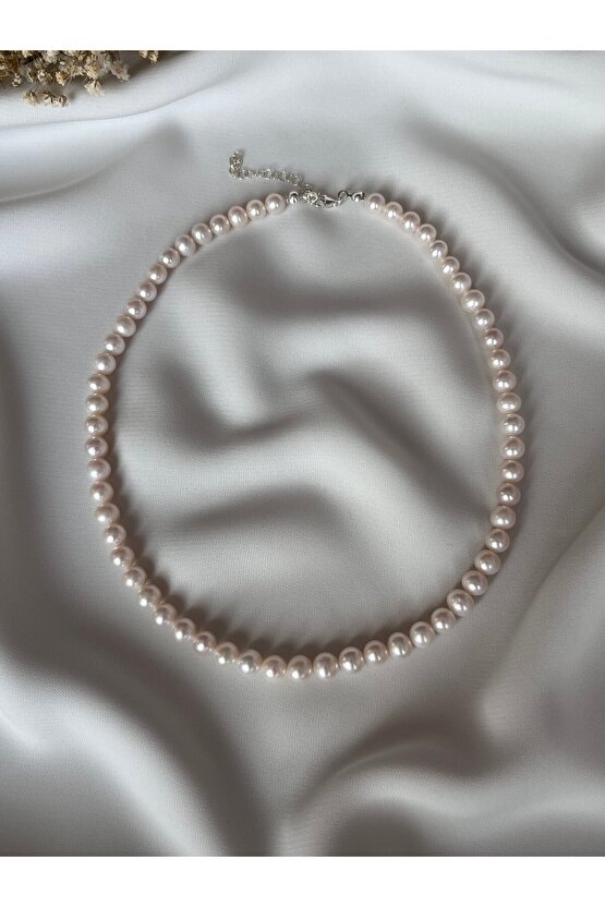 Gerçek İnci Kolye ( Gümüş )