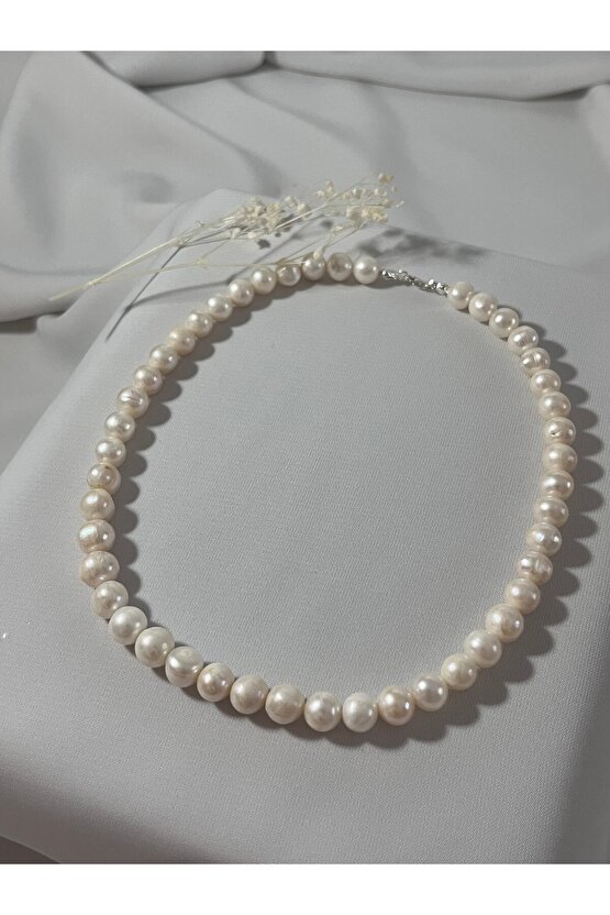 Hakiki İnci Gümüş Kolye