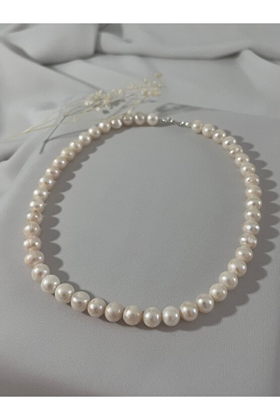 Hakiki İnci Gümüş Kolye