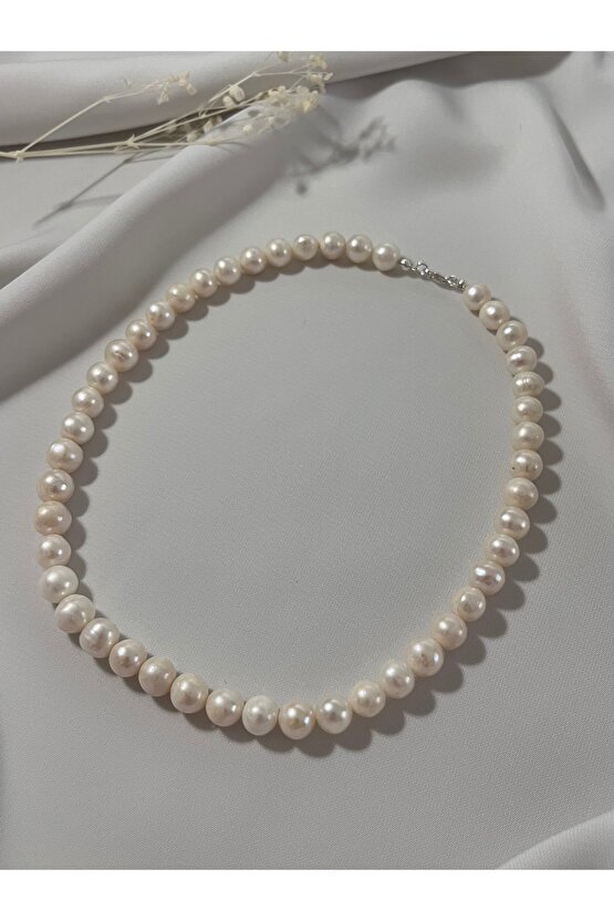 Hakiki İnci Gümüş Kolye