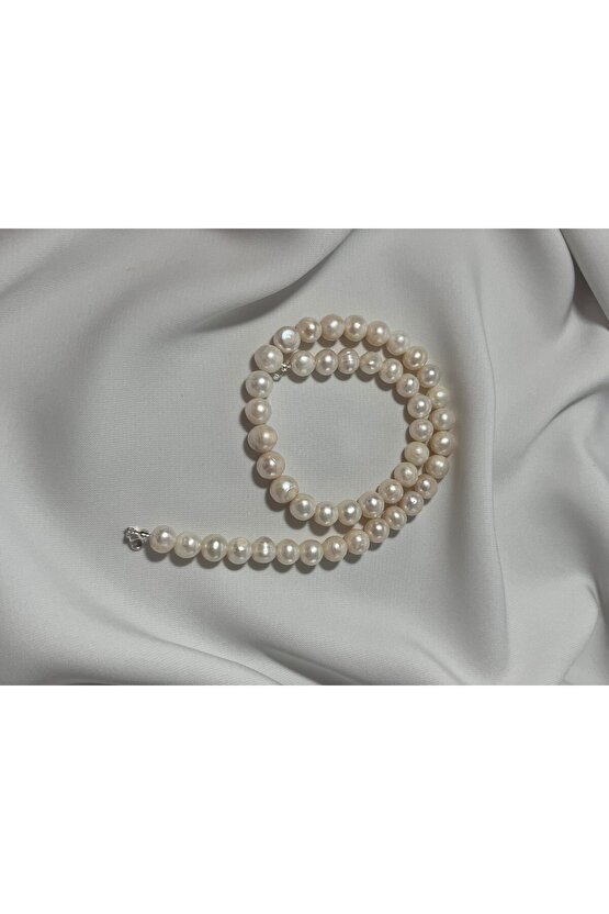 Hakiki İnci Gümüş Kolye