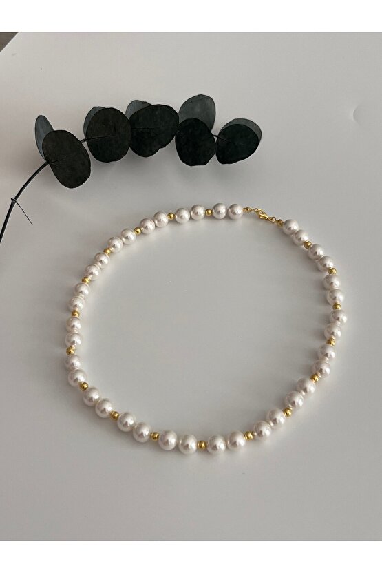 Mayorka İnci Gümüş Kolye