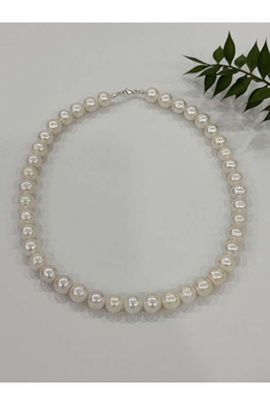 Hakiki Gerçek Inci Gümüş Kolye