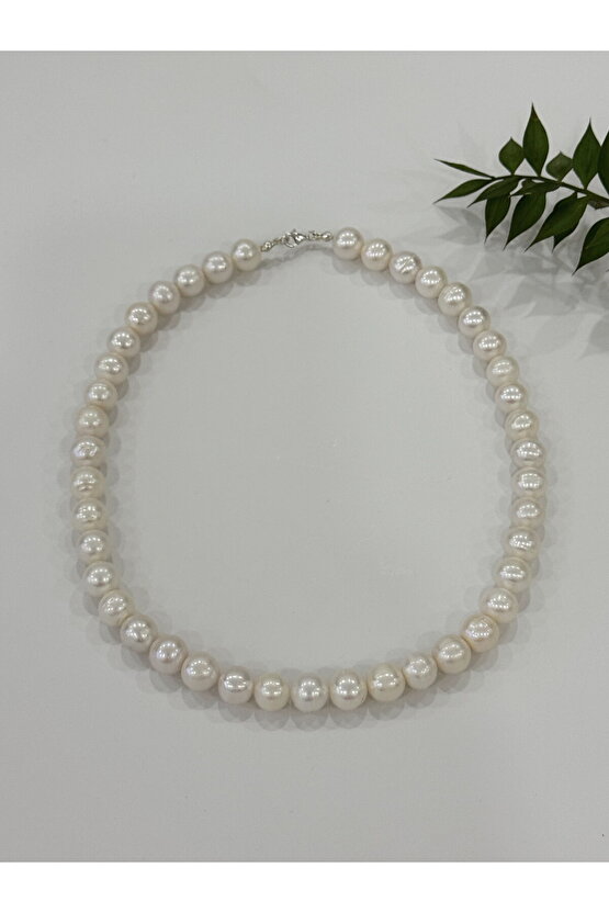 Hakiki Gerçek Inci Gümüş Kolye