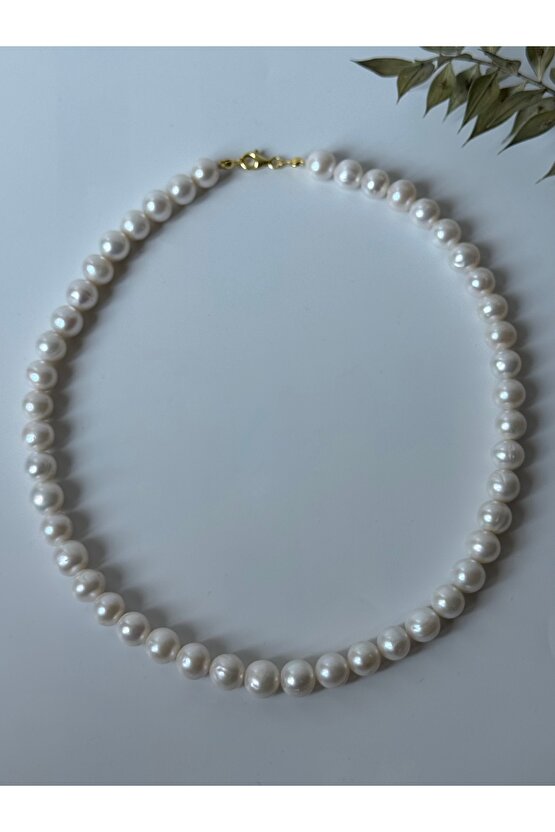 Gerçek İnci Gümüş Kolye (8 mm )