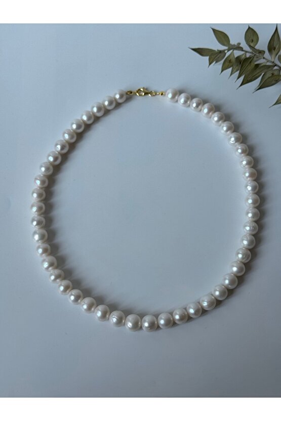 Gerçek İnci Gümüş Kolye (8 mm )