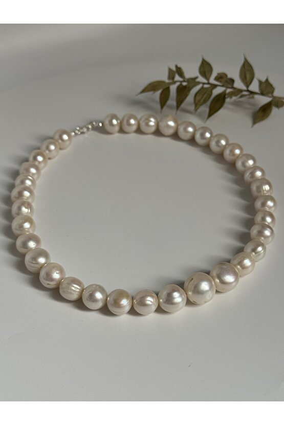 Gerçek İnci Gümüş Kolye