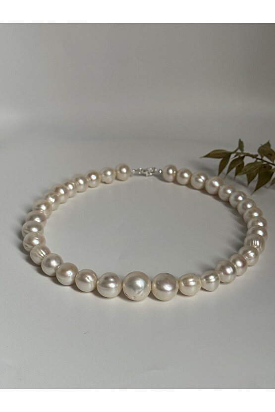 Gerçek İnci Gümüş Kolye