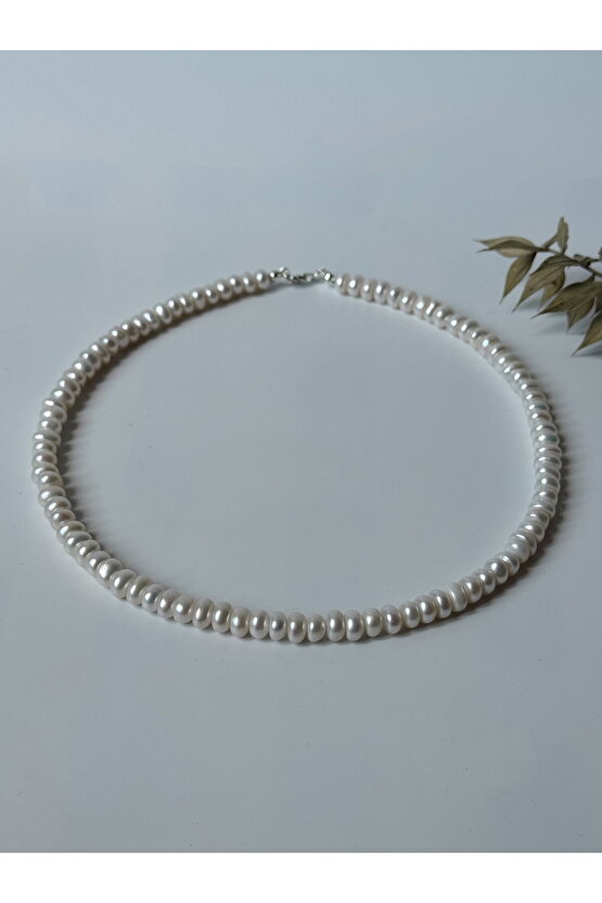 Gerçek İnci Gümüş Kolye