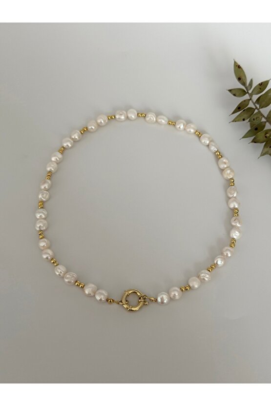 Gerçek İnci Gümüş Kolye