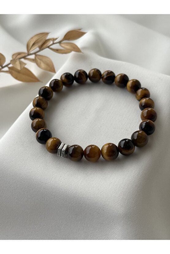 Doğal Kaplangözü & Onıx Taşlı Bileklik