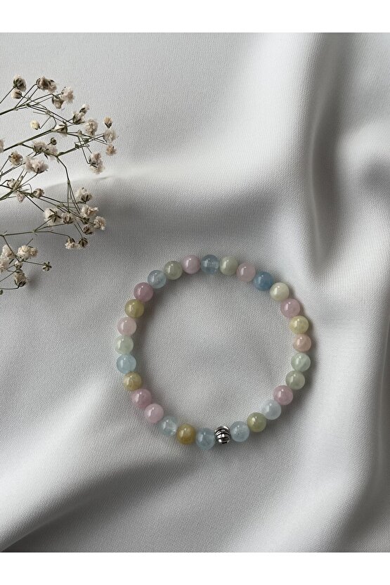 Morganit Doğal Taşlı Bileklik