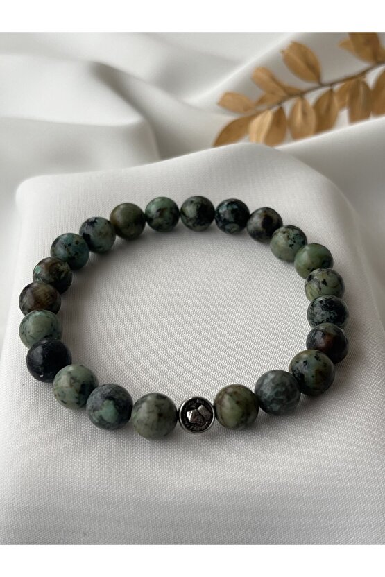 Doğal Jasper Taşlı Bileklik