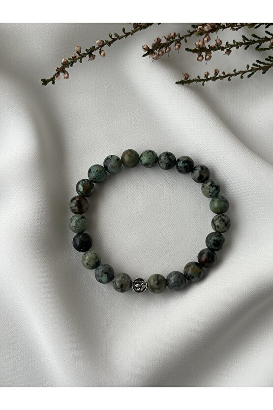 Doğal Jasper Taşlı Bileklik