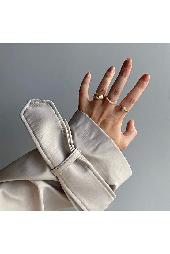 Gerçek Kum İnci Yüzük