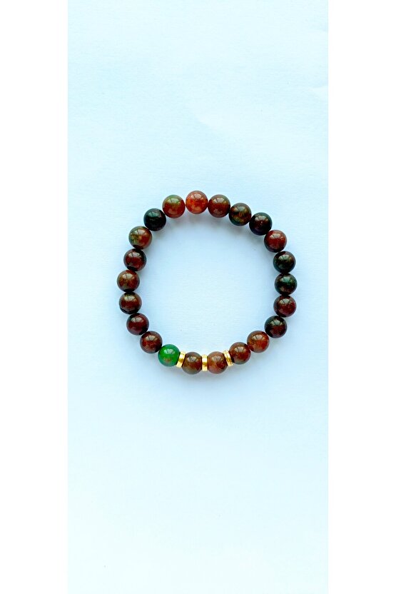 Çok Renkli Akik Doğaltaş Bileklik