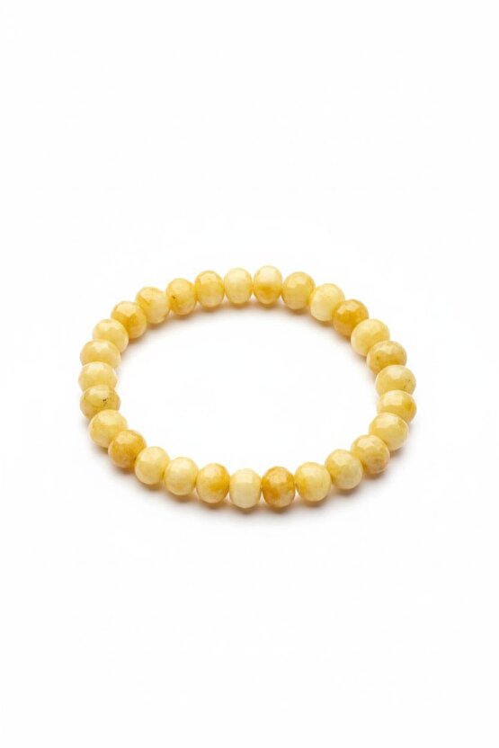 Faset Kesim Sitrin Bileklik 8 mm