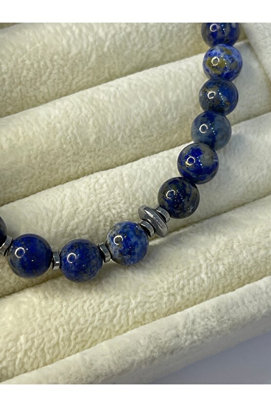 Lapis Lazuli Doğal Taş Bilekliği ( Koruma ve Ruhsal Farkındalık )