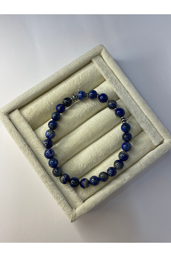 Lapis Lazuli Doğal Taş Bilekliği ( Koruma ve Ruhsal Farkındalık )