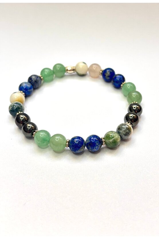 Boğa burcu doğaltaş bileklik . Sertifikalı Orjinal doğaltaş