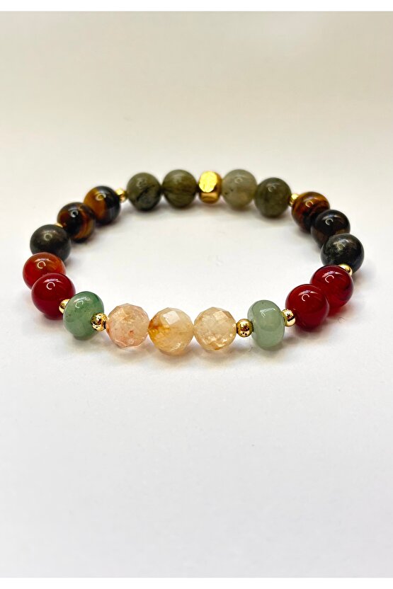 Bolluk bereket doğaltaş bileklik. Sertifikalı Orjinal doğaltaş