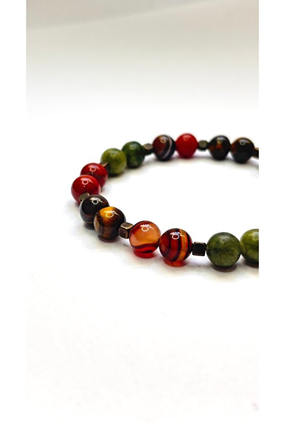 Başak burcu doğaltaş bileklik . Sertifikalı Orjinal doğaltaş