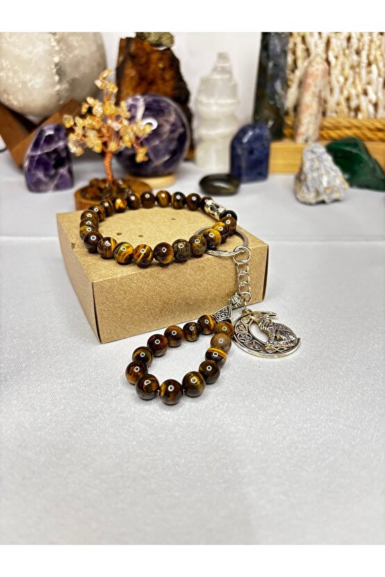 Kaplan Gözü Bileklik Anahtar Set Sertifikalı