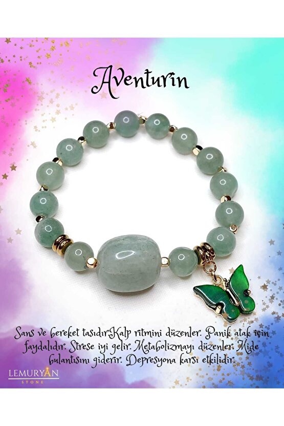 Aventurin Özel Tasarım Kadın Bileklik