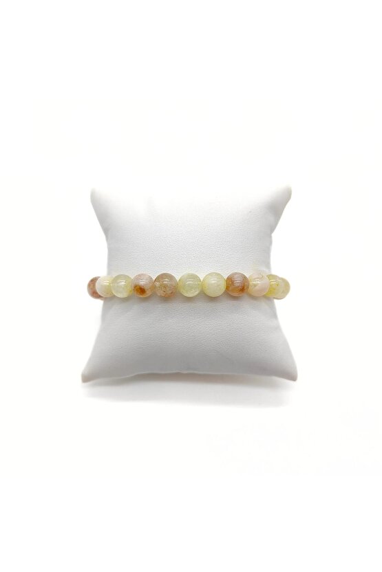 Doğal Taş Sitrin Bileklik - Bolluk - Bereket - Para Taşı