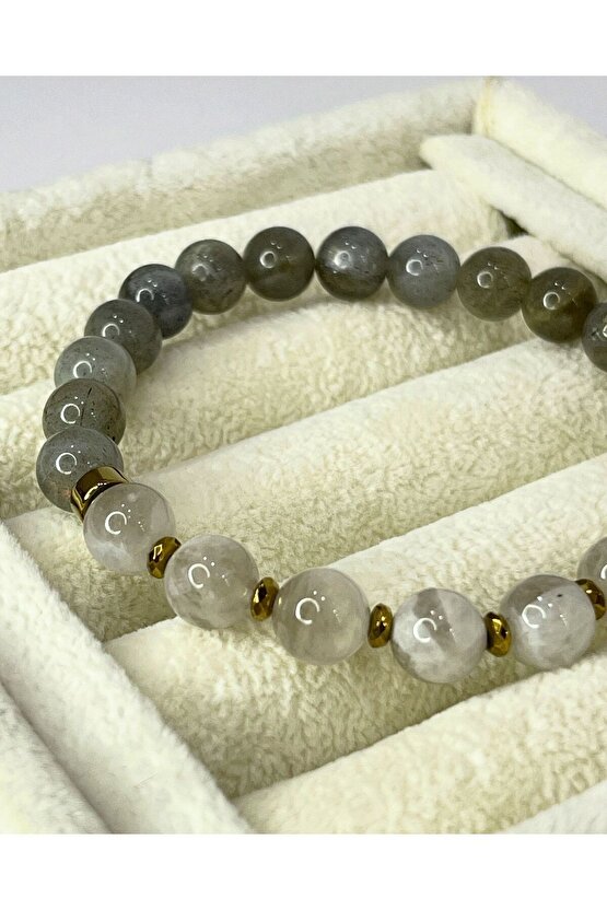 Labradorit & Ay Taşı Doğal Taş Bileklik ( Yeni Başlangıç )