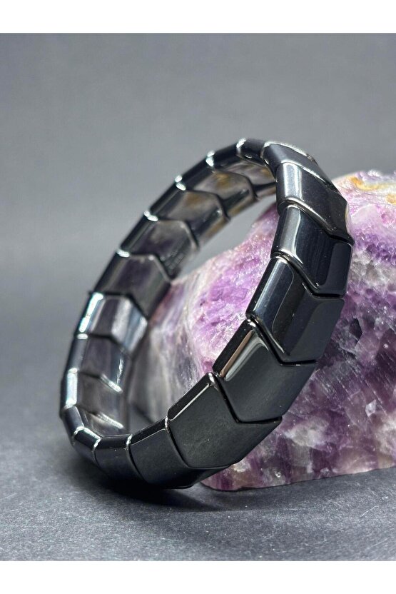 HEMATİT DOĞALTAŞ ERİL ENERJİ ZENGİNLİK BİLEKLİĞİ