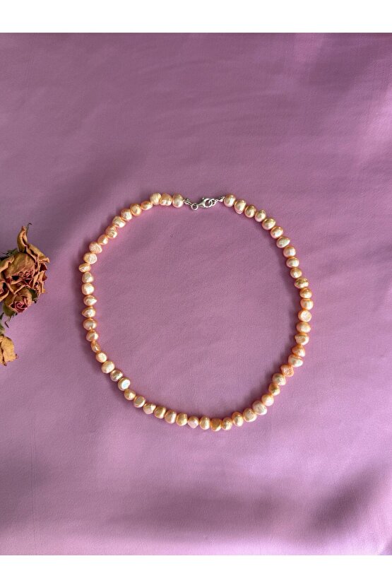 Gerçek İnci Gümüş Kolye