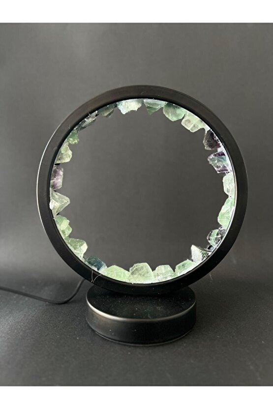 FLORİT DOĞALTAŞ ZEN ÇEMBERİ LAMBA