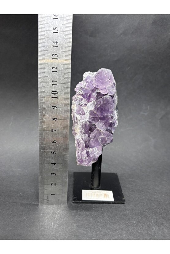 BREZİLYA AMETİST DOĞALTAŞ SİYAH DEMİR STANTLI