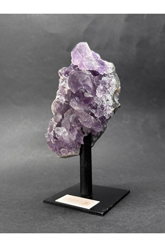 BREZİLYA AMETİST DOĞALTAŞ SİYAH DEMİR STANTLI