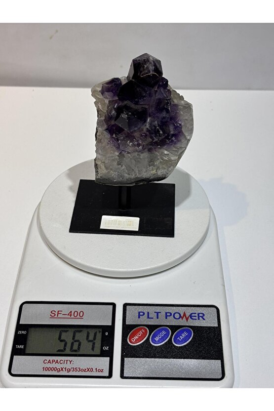 BREZİLYA AMETİST DOĞALTAŞ SİYAH DEMİR STANTLI