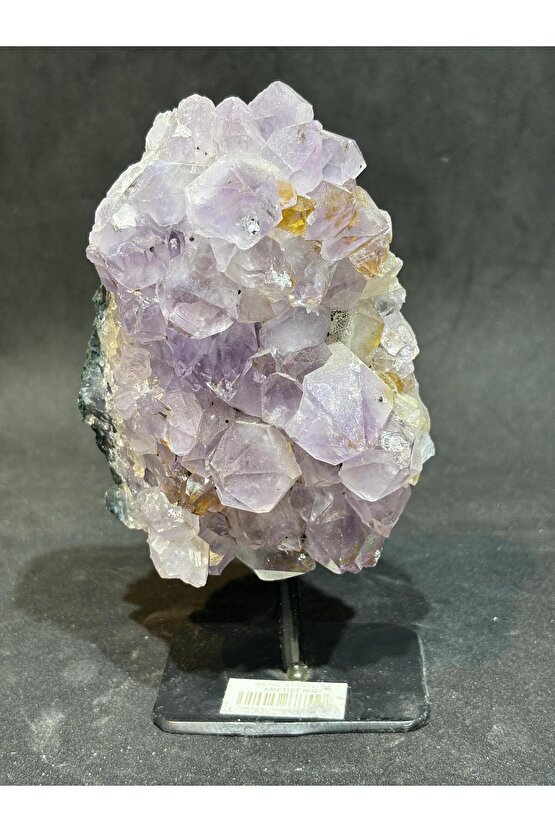 BREZİLYA AMETİST DOĞALTAŞ SİYAH DEMİR STANTLI